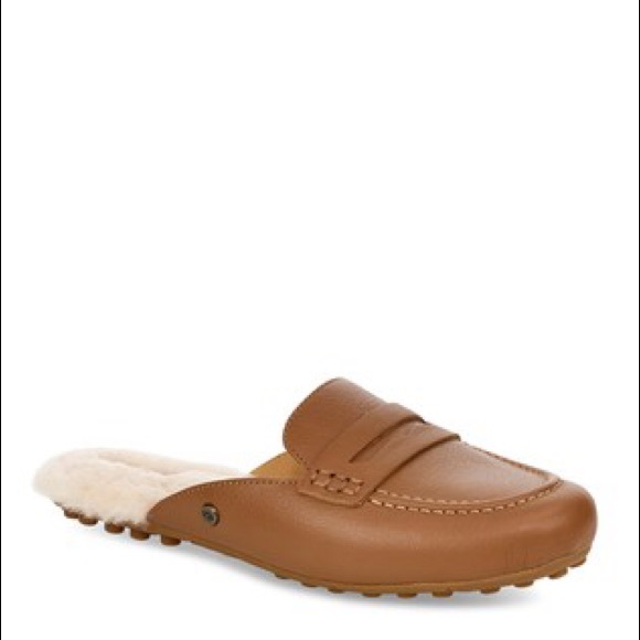 UGG Shoes - NWT UGG slide SHAINE loafers in chestnut size 8.5